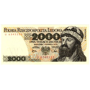 2,000 zloty 1979, series U