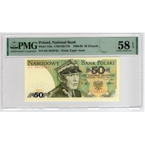 50 złotych 1988, seria KC - PMG 58 EPQ