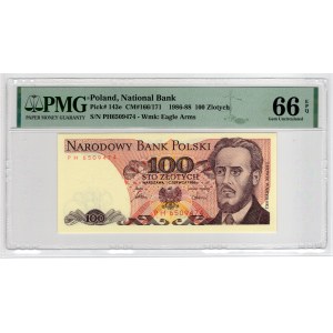 100 złotych 1986, seria PH - PMG 66 EPQ