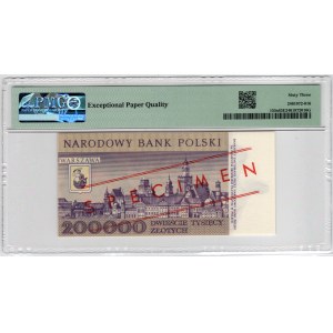 200 000 złotych 1989, seria A - PMG 63 EPQ, WZÓR No. 0764