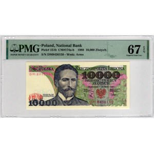 10 000 złotych 1988, seria DM - PMG 67 EPQ