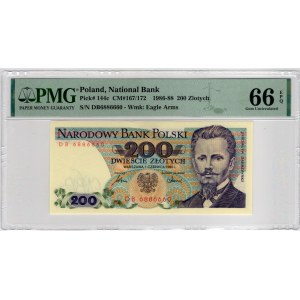200 gold 1986, DB series - PMG 66 EPQ