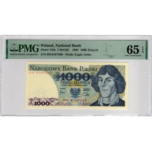 1,000 Gold 1982, series HN - PMG 65 EPQ