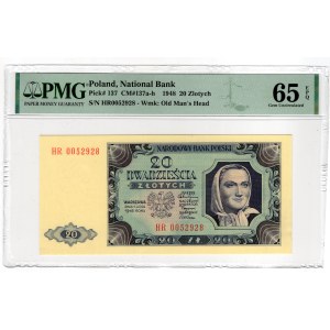 20 gold 1948, HR series - PMG 65 EPQ