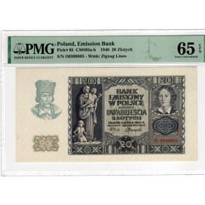 20 gold 1940, series O - PMG 65 EPQ