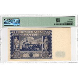 20 zloty 1936, AM series - PMG 58