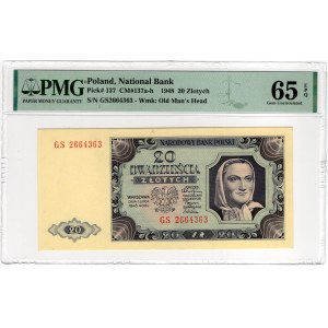 20 gold 1948, GS series - PMG 65 EPQ