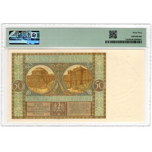 50 Zloty 1929, EH-Serie. - PMG 64