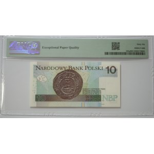 10 złotych, 2012, seria AG - PMG 66 EPQ - ciekawszy numer 0076767