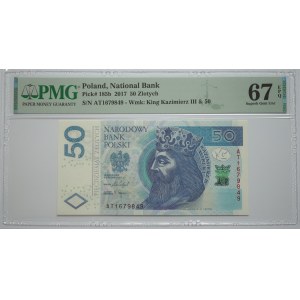 50 złotych, 2017, seria AT - PMG 67 EPQ