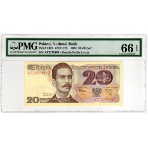 20 gold 1982, AT series - PMG 66 EPQ