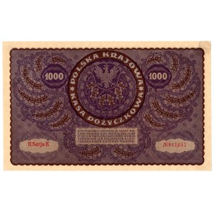 1 000 marek polskich 1919, II Serja K