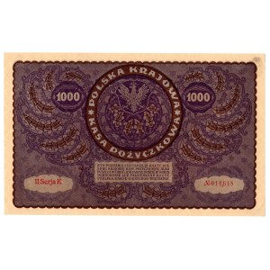 1 000 marek polskich 1919, II Serja K