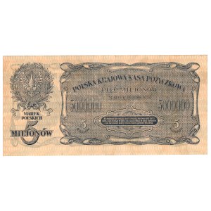 5 milionów marek polskich 1923, seria A - rzadkość