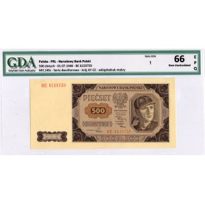 500 złotych 1948, seria BE