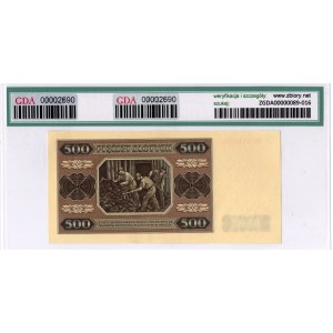500 złotych 1948, seria BE