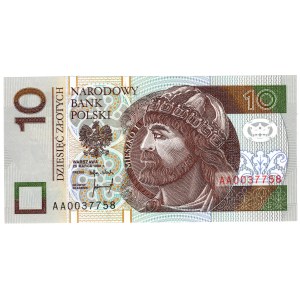 10 złotych 1994, seria AA