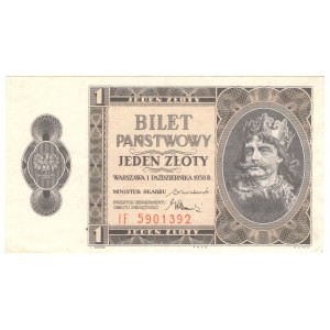 1 złoty 1938, seria IF