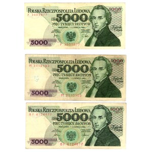 5000 Gold 1982/1986 - set of 3 pieces