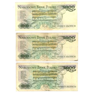 5000 Gold 1982/1986 - set of 3 pieces