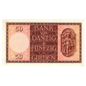 Free City of Danzig, 50 guilders 1937, H series