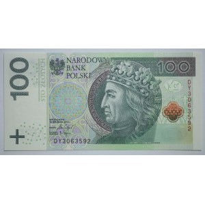 100 złotych 2018, seria DY