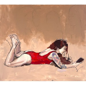 Marek OKRASSA (1975), Étude du mouvement. Tatouage ; 2025