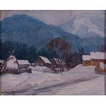 Jan (Jan Józef) STAŃDA (1912 - 1987), Wiejski pejzaż zimą;