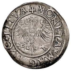 Sigismund II Augustus, 1545–1572, Half-groschen, 1545. Vilnius, RRR.