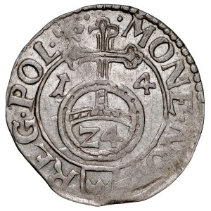 Sigismond III (1587-1632), « Półtorak » de 1614, Bydgoszcz.