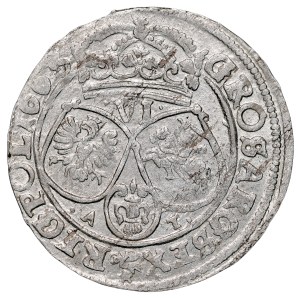 John II Casimir 1649–1668, Six-Reichsthaler 1663 A-T, Bydgoszcz.