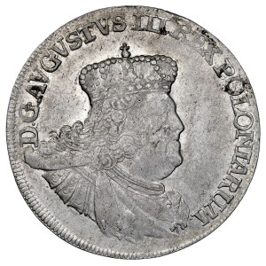 August III, 1733–1763, 18 groszy, 1756 E-C, Leipzig.