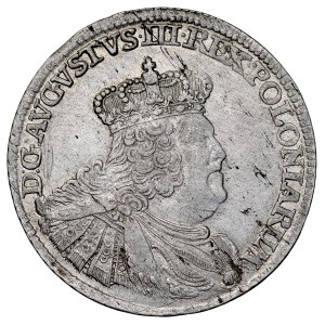 Augusto III, 1733-1763, 18 groszy, 1756 E-C, Lipsia.