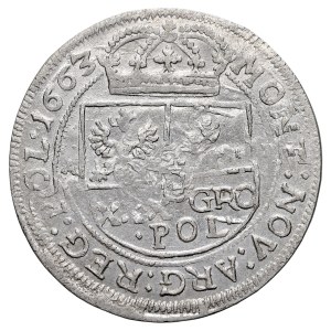 John II Casimir 1649–1668, Tymf 1663 A-T, Kraków.