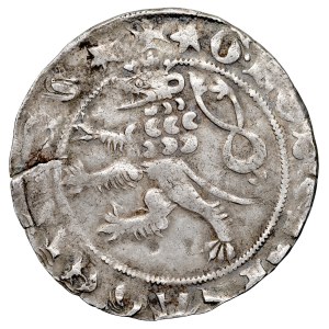Bohemia, Charles I, 1346–1378, Prague grosz, Obv.: Royal crown, Rev.: Bohemian lion.