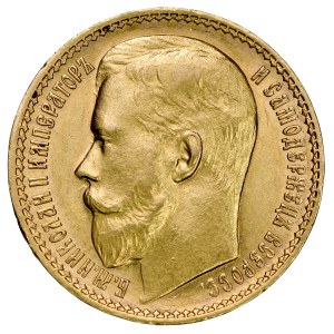 Russia, Nicholas II, 1894–1917, 15 rubles, 1897 AG, St. Petersburg.