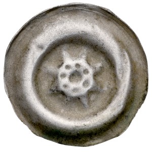 Silesia, wide bracteate, 13th century, obverse: rosette.