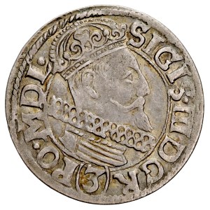 Zygmunt III. 1587–1632, minca „Trzykrucierzówka“ z roku 1617, Krakov.
