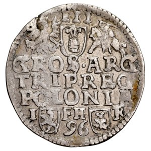 Sigismondo III 1587-1632, Trojak 1596, Poznań.