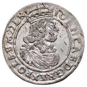 John II Casimir 1649–1668, Six-real coin, 1665 A-T, Bydgoszcz.