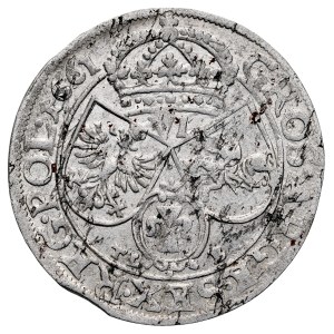 Jean II Casimir 1649-1668, Szóstak 1661 TL-B, Cracovie.