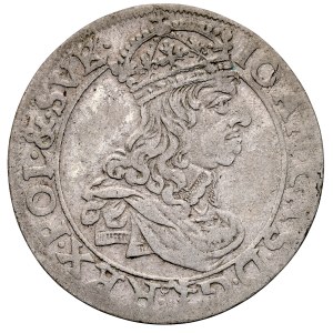 Giovanni II Casimiro 1649-1668, Szóstak 1661 TL-B, Cracovia. RRR.