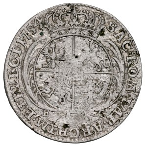 August III, 1733–1763, Trojak, 1754 E-C, Leipzig.