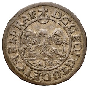 Śląsk, Księstwo Legnicko-Brzesko-Wołowskie, Jerzy III Brzeski, Ludwik IV i Chrystian Wołowsko-Oławski 1639-1663, krajcar 1652, Brzeg.