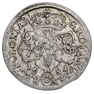 Jan III Sobieski 1674-1696, Szóstak 1681 TLB/C, Kraków.