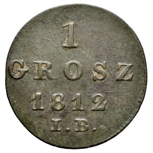 Varšavské knížectví, Grosz 1812 IB, Varšava.