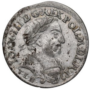 Jan III. Sobieski 1674–1696, šesťak 1681 C, Krakov.