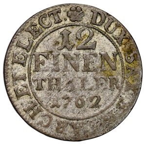 August III. 1733–1763, 1/12 Taler 1762 FWoF, Dresden. Preußische Fälschung.