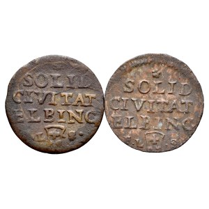 August III. 1733–1763, Szeląg 1763 FL-S, Elbląg. 2 Stück.