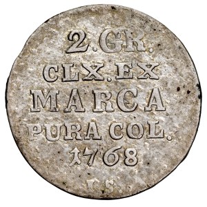 Stanisław August Poniatowski 1764-1795, Due grosz 1768 FS, Varsavia.